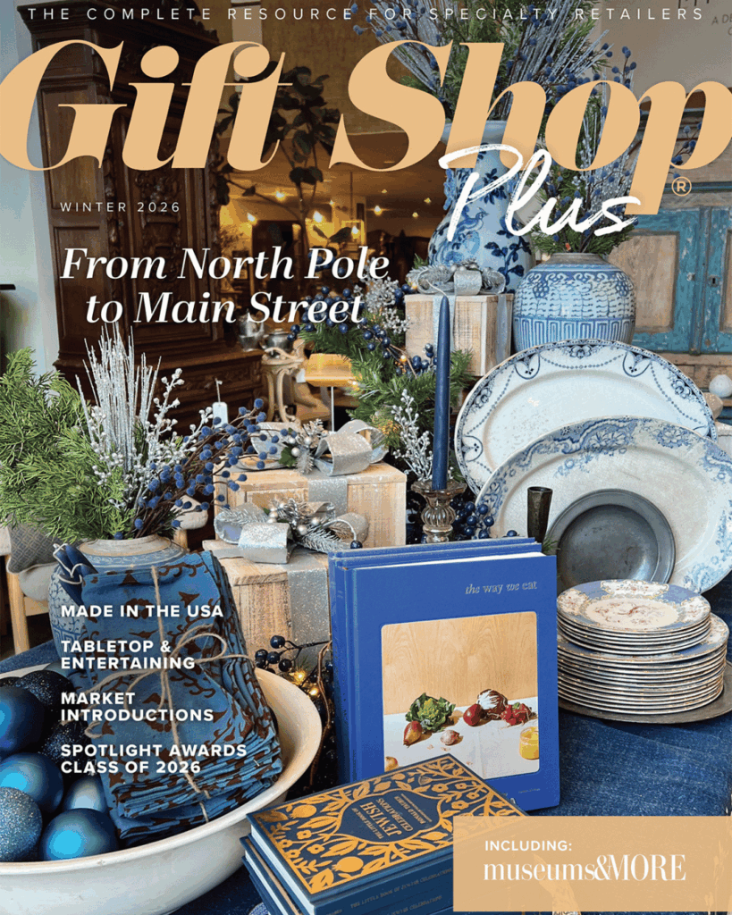 Gift Shop Plus Winter 2026. Cover photo courtesy of Michelle Sherrier.